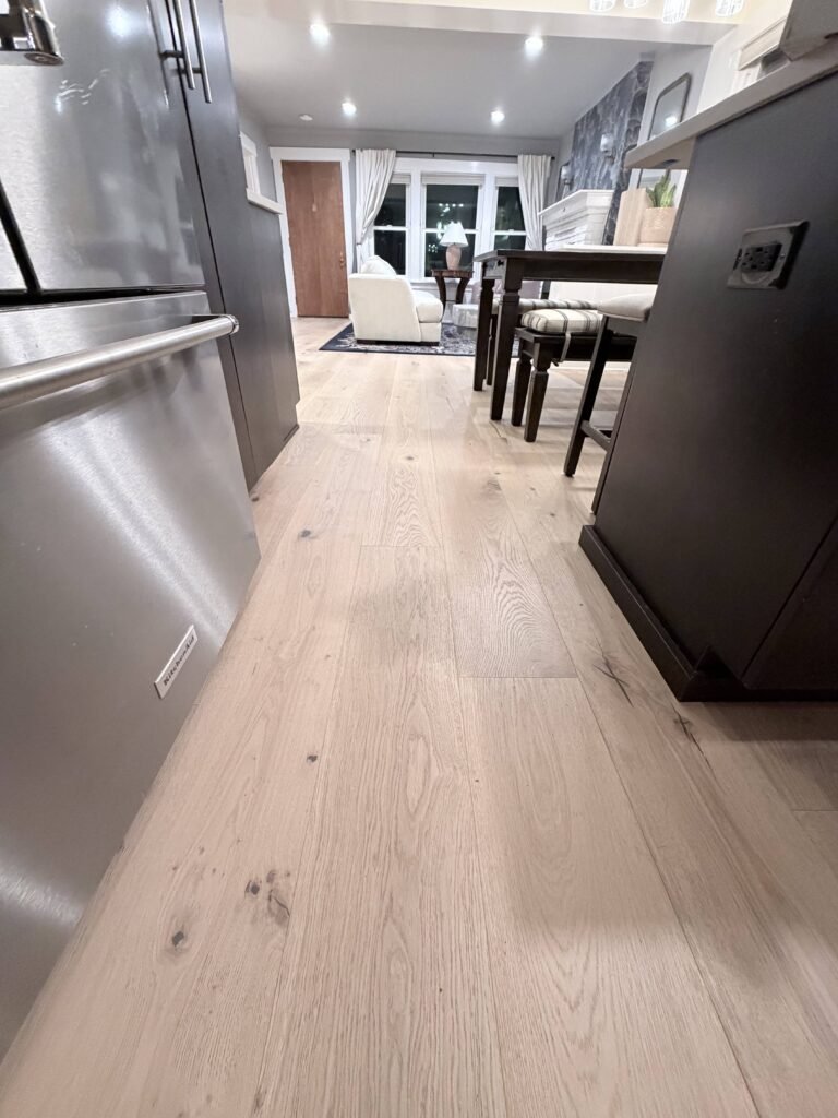 LVP installation on kitchen in Seattle